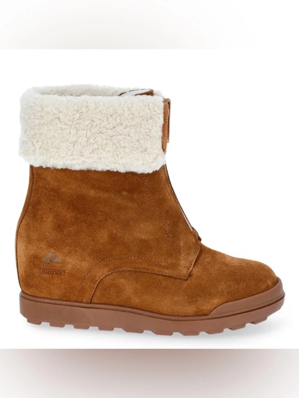 Ozark Trail Women’s Wedge Zip Sherpa Lined Winter Casual Boots